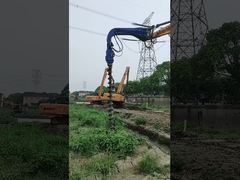 Hydraulic Crawler Mounted Auger Drilling Rig