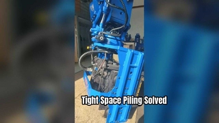 Side grip pile driver display