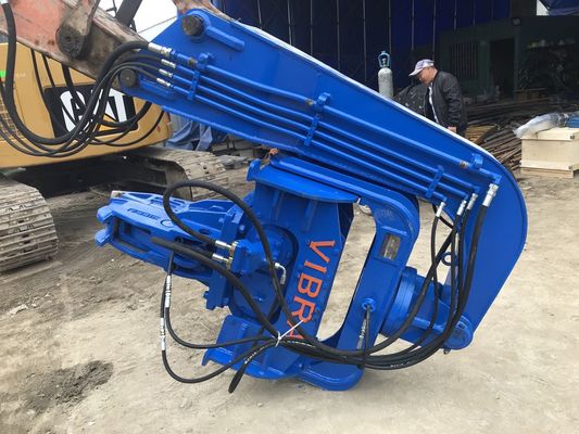 2500RPM 20T Vibrating Hydraulic Sheet Excavator Mounted Pile Driver