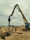 Excavator Mounted Large Vibro Hammer For Sheet Pile Driving Project Work