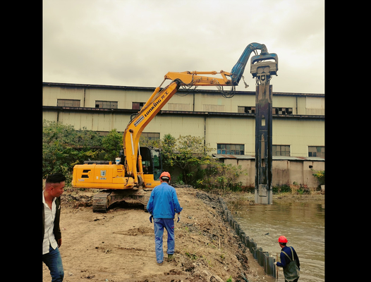 Plastic Sheet Piling Vibro Hammer / Pile Driver For Fast Construction Projects