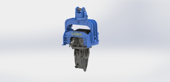 15 Ton Excavator Blue 360 Degree Pile Driver With Rotation / Tilt Angle 360/±30 Degree