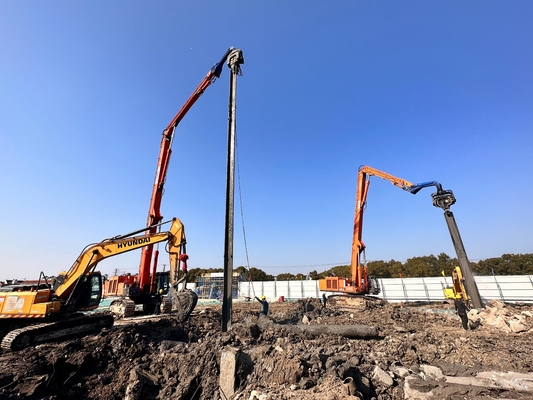 Excavator Mounted Pile Driver Hydraulic Power Source Excavator Final Drive Motor And Used Options