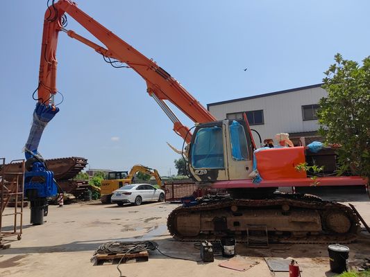 12M Max Pile Length Solar Pile Driver With 1900 Kg Hammer Weight