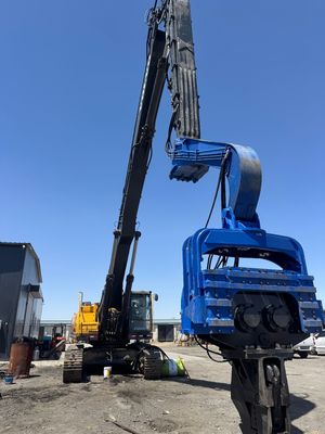 12 M Max Pile Length Photovoltaic Pile Driver For Heavy Duty 33-40Ton Excavator