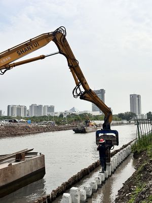 12 M Max Pile Length Photovoltaic Pile Driver For Heavy Duty 33-40Ton Excavator