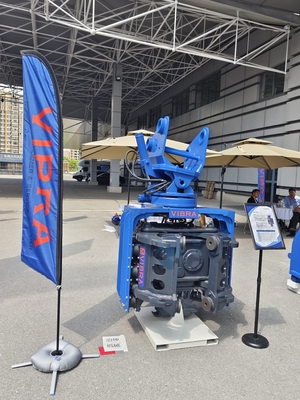 Side Grip Pile Driver Fast and Smooth Pile Lifting for Excavator