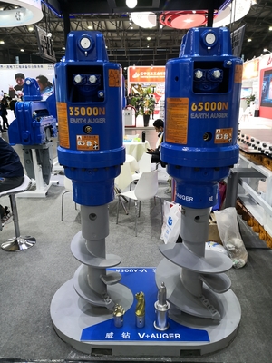 Hydraulic Earth Drilling Auger 30000N For 20 - 27 Tons Excavator