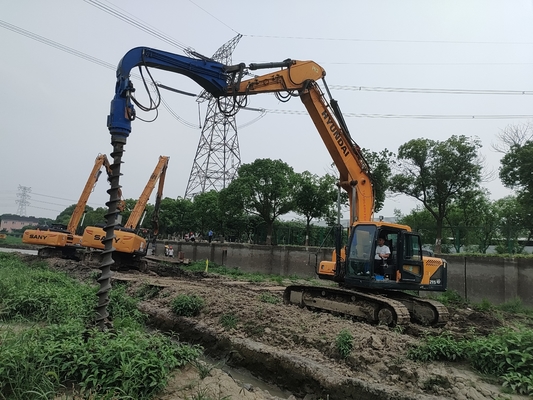 Hydraulic Earth Drilling Auger 52000N For 25-45 Tons Excavator
