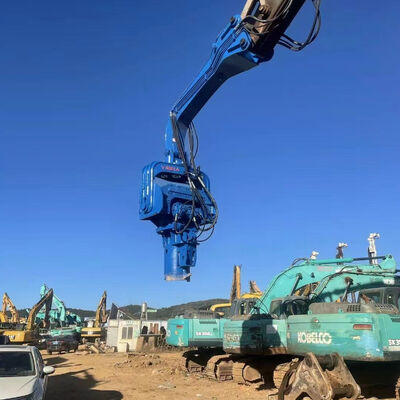 Kobelco Excavator Mounted Hydraulic Vibrating Pile Driver For Pipe Type Sheet Piling