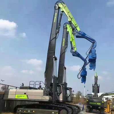 Excavator Mounted Vibro Hammer / Pile Driver For 10 Meter Piling Construction Work