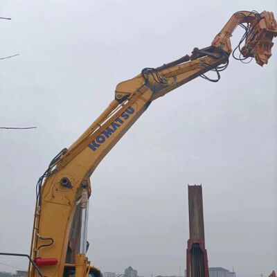 Hydraulic Excavator Mounted Pile Driver For Water Bodies Construction Projects