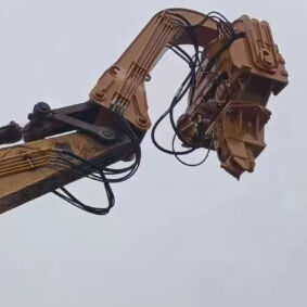Stable Hydraulic Excavator Mounted Pile Driver - Corrosion-Resistant Design For Water Bodies Construction Projects