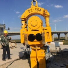 Single Fixture 5m/Min 25T Excavator Vibro Pile Hammer