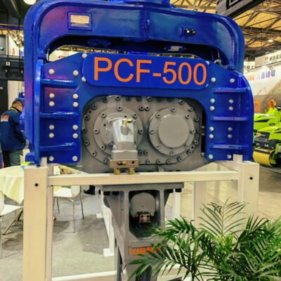 60 - 68 Ton Excavator Mounted Vibro Hammer For Sheet Piling Construction