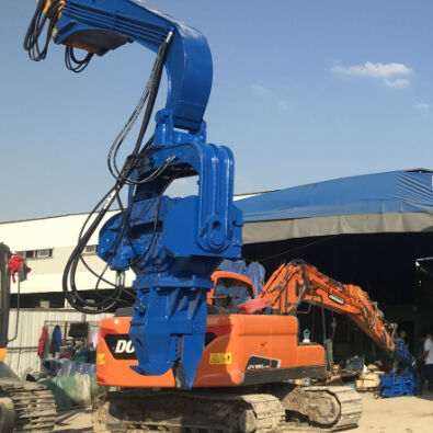 3 Ton Vibrating Pile Driver For 15 Meter Large Sheet Piling Construction Projects