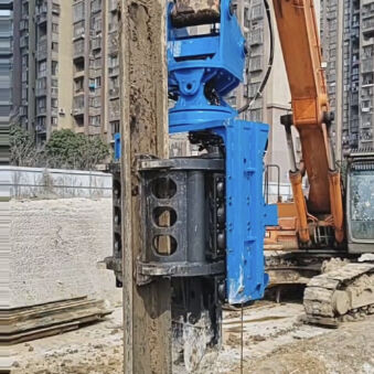 Full Slewing Mechanism Assembly Pile Driver – Adjustable Impact Frequency Control & Confined Space Adaptation Solution for 32‑40t Excavators