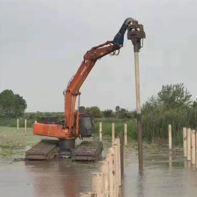 Photovoltaic Pile Driver Suppliers China | High Frequency Vibration Output Factory & High Impact Energy Per Blow Hot Sale For 20-30T Excavator