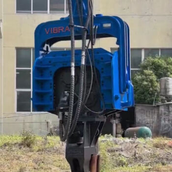 Compact Structure Confined Spaces Pile Driver | Dual Pump Flow Merging System + High Frequency Vibration Output