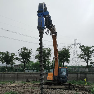 Compact Structure Confined Spaces Earth Auger | V+Earth Auger + Low Noise Eco Friendly Operation For Solar Farms