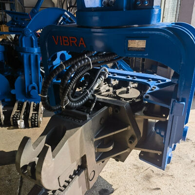 Hydraulic Pile Driver | Full 360 Degree Continuous Rotation & High Frequency Vibration Output for Confined Job Sites