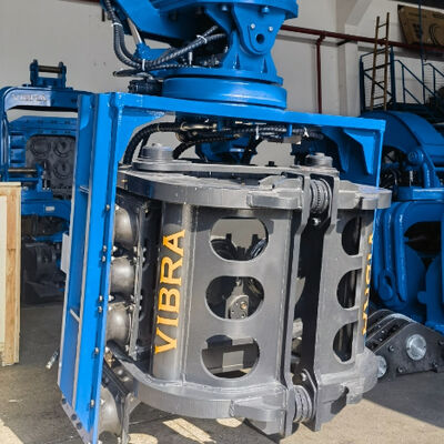 Side Grip Pile Driver | High Frequency Vibration Output & Confined Space Adaptation Solution for 25-32T Excavator