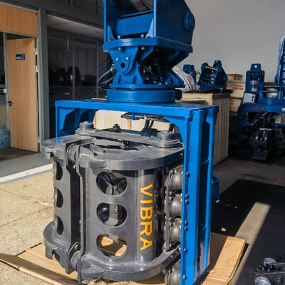 Side Grip Pile Driver | High Frequency Vibration Output & Confined Space Adaptation Solution for 25-32T Excavator