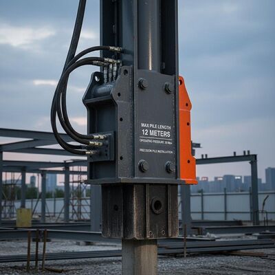 Max Pile Length 12 Meters Pile Hammer Hydraulic Driver Featuring Operating Pressure 20 MPa Designed for and Precise Pile Installation Tasks