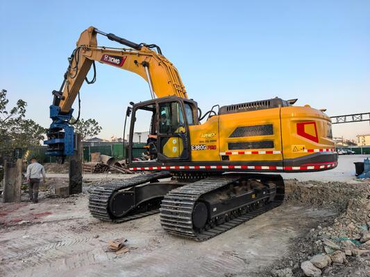 Side Grip Pile Driver – Bidirectional Tilt Driving Head & High Impact Energy Blow With Low Noise Eco Friendly Operation