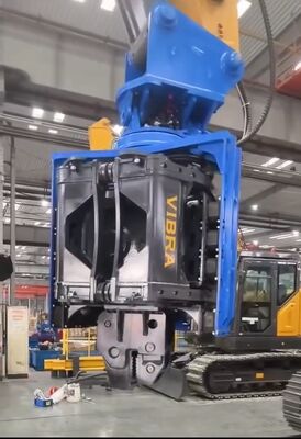 Vibra Sv-400 Side Grip Pile Driver 656kn Vibration Force 32-40 Ton Excavator Mounted Pile Driver