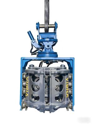 SV-300 Side Grip Pile Driver – Dual Pump Flow Merging System & Quick Tool Change System