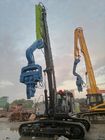 High Speed Excavator Mounted Pile Driver No Pollution Environmental Friendly