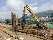 High Efficiency Sheet Pile Driving Equipment Low Vibration Short Working Period