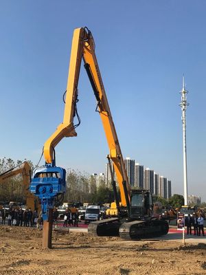 470Kn Centrifugal Force 3 Ton Hydraulic Pile Driver For Excavator