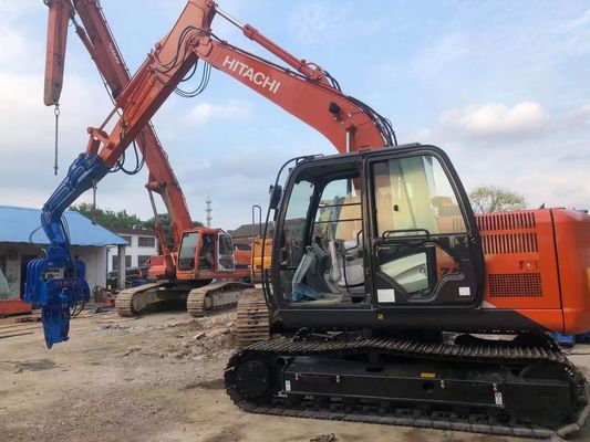 8 Meter Hydraulic Mini Excavator Pile Driver With Vibro Hammer 172 KN