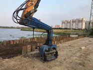 12m Excavator Mounted Sheet Pile Driving Equipment For Cement
