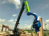 Zoomlion Excavator Mounted Pile Driver 15 Meter For Hard Soil Projects Work