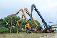 24 Meter Hydraulic Pile Driver With 3700kg Weighted Vibro Hammer