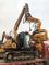 12m Pneumatic Excavator Mounted  Sheet Pile Driving Machine