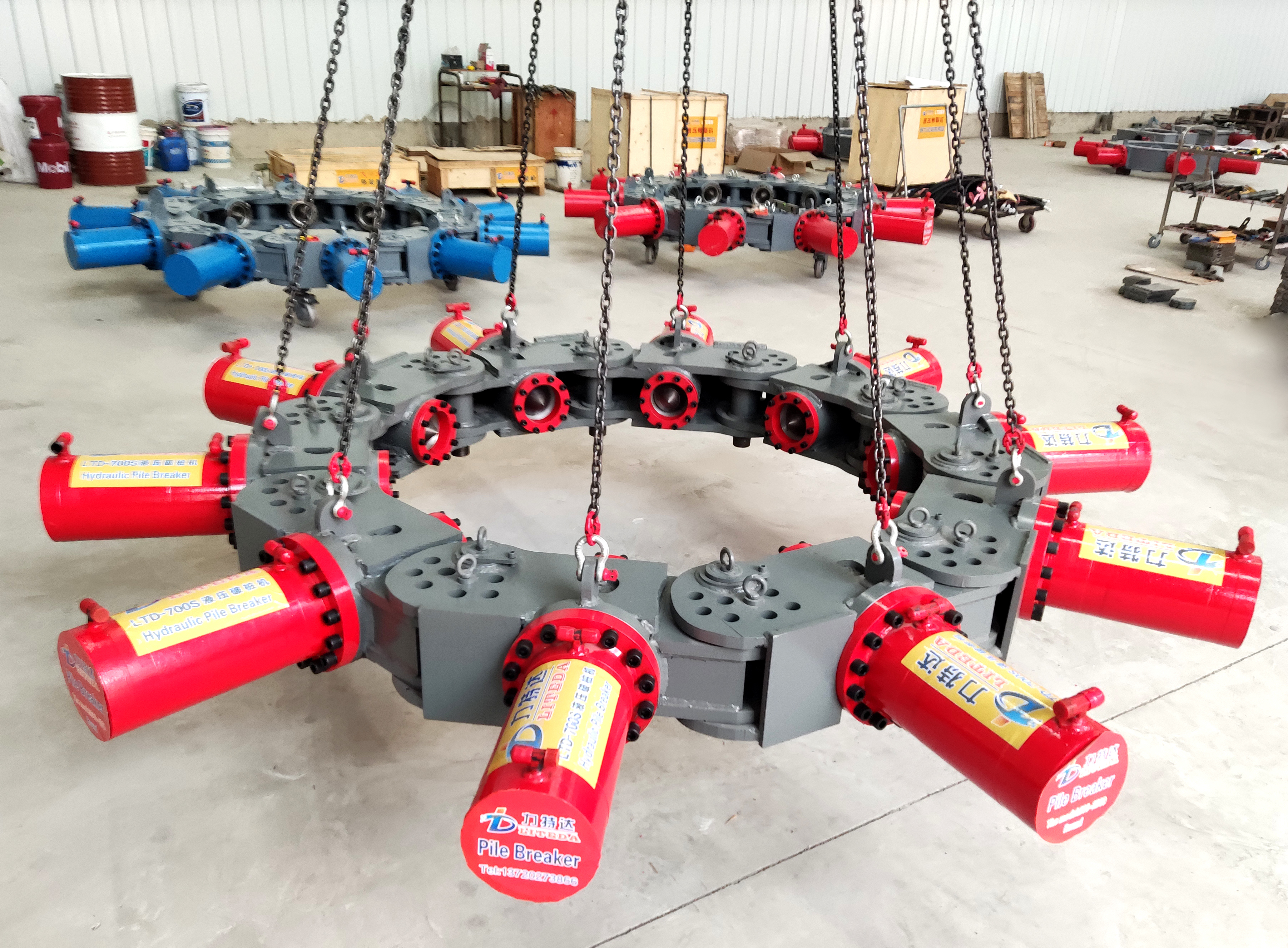 Pile Weight Module Module 4-18 Module Hydraulic Pile Breaker for 30-40T Excavator with 1700 ...