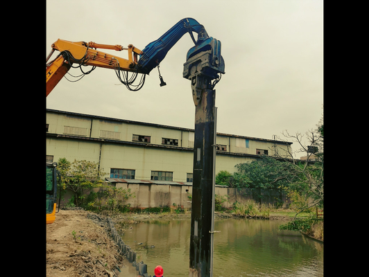 Plastic Sheet Piling Vibro Hammer / Pile Driver For Fast Construction Projects