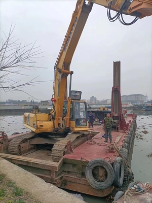 Hydraulic Excavator Mounted Pile Driver For Water Bodies Construction Projects