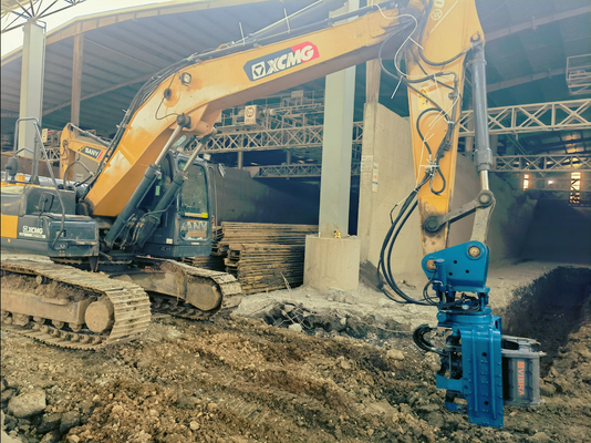 Excavator Mounted Side Grip Vibro Hammer For Narrow Working Space