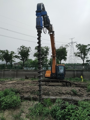 Hydraulic Earth Drilling Auger 30000N For 8-13 Tons Excavator