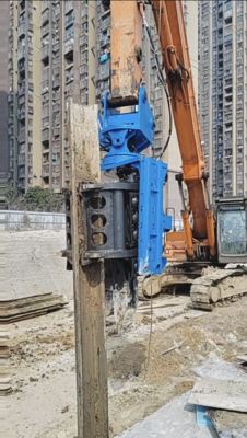 Exporters High Frequency Vibration Output Pile Driver – High Quality Quick Tool Change System & Static Crushing Low Vibration Noise – SV400