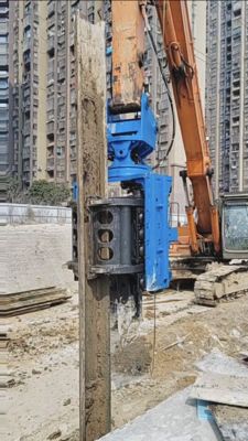 Exporters High Frequency Vibration Output Pile Driver – High Quality Quick Tool Change System & Static Crushing Low Vibration Noise – SV400