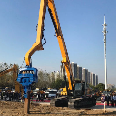 30T Hydraulic Sheet Pile Driver | 3500 RPM Vibration System | Specialized for Photovoltaic Applications