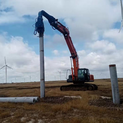 12m Depth Vibratory Pile Hammer: RC Hydraulic Drive, Pollution-Free & Efficient Foundation Work