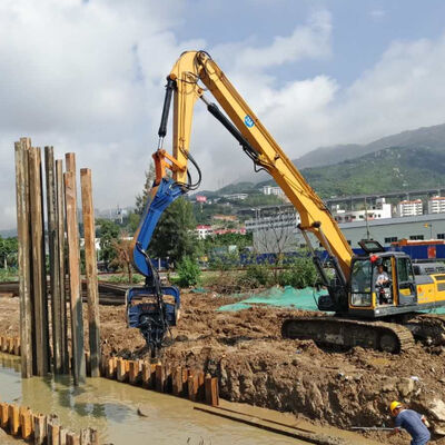 High-Efficiency Sheet Pile Driver | 15m Capacity Hammer Equipment For Construction