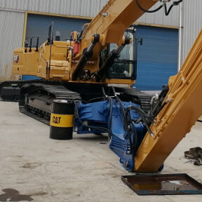 60 - 68 Ton Excavator Mounted Vibro Hammer For Sheet Piling Construction